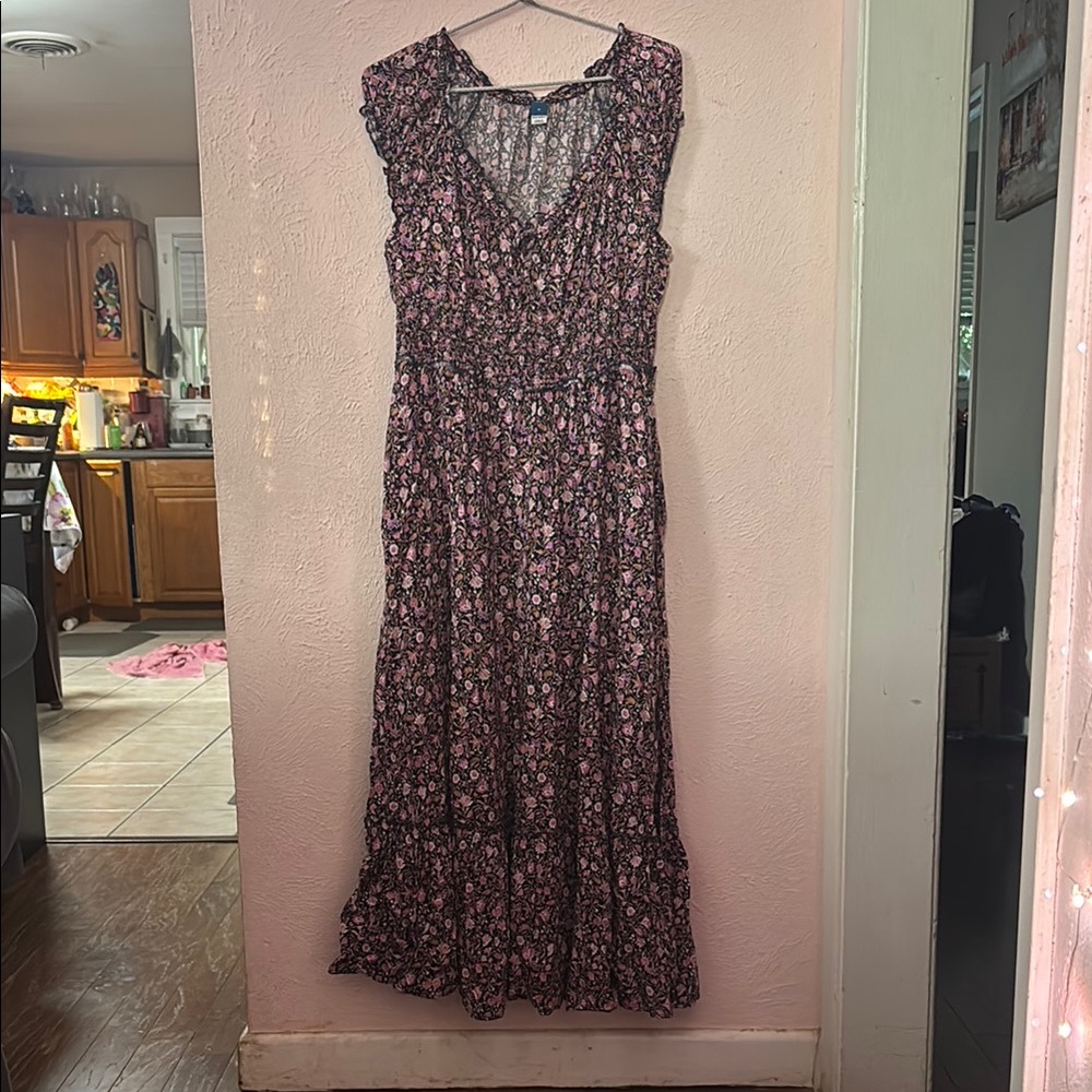 Floral Pink Maxi Dress